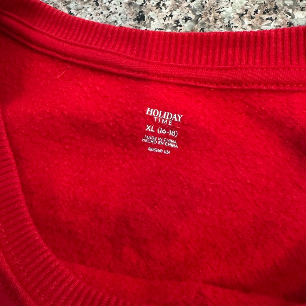 Cheerful Red Santa Christmas Sweatshirt - Picture 4 of 4